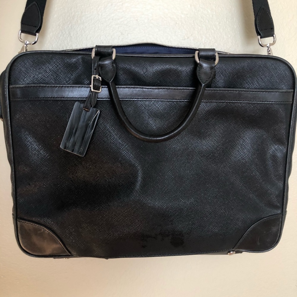 Tumi leather brief bag